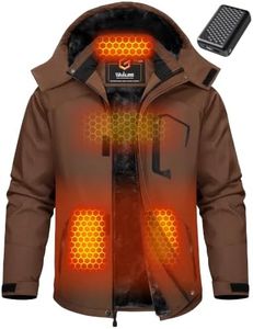 Men Heated Puffer Jacket Winter Coat Battery Pack Include Waterproof Warm Ski Must Have Snow Accessories Snowmobile Gear Snowboard Outfit Hoodie Suit Outdoor Clothes Rain Raincoat Hike Outerwear Gift
