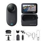 Insta360 GO 3S Cycling Multiview Bundle 128GB Black - 4K Tiny Portable Vlogging Camera, Hands-Free POVs, Mount Anywhere, Stabilization, 140 Min Battery Life, 10m Waterproof, AI Editing, For Vlog
