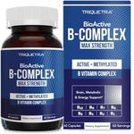 BioActive Vitamin B Complex - Blood Stream Ready, Methylated B Complex - Featuring Methylfolate, 3 BioActive Forms of B12, BenfoPure® B1 & Pantesin® B5 - 12 B Vitamins in Clinical Doses - 60 Servings