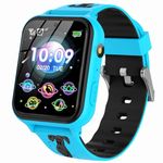 Smooce Kids Smart Watch Phone,Kids Smartwatch Music Player with SD Card Call SOS 7 Puzzle Games Camera Alarm Recorder Calculator Mp3 for Birthday Gift Children Boys Girls