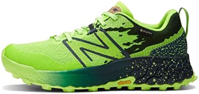 New Balance Women's Fresh Foam X Hierro V7 Trail Running Shoe, Pixel Green/Natural Indigo, 10 Wide