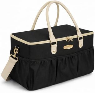 Dokus and Co Premium Diaper Caddy and Nursery Organizer for Car, Stroller and Hospital Travel, Extra Large Unisex Tote for Baby and Pet Essentials, Quiet Luxury Gift Ready and Water Resistant