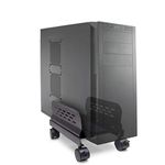 IO CREST Black Computer Stand with Caster Wheel (SY-ACC65057)