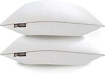 Makimoo Premium 2-Pack Bamboo Fiber Sleeping Pillow, Bed Pillow, Super Soft, Resistant with Washable Covers and Microfiber Filling Queen Size Pillow (71x48 cm)