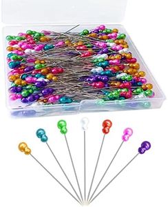 200pcs Sewing Pins, Straight Pins with Gourd Pearlized Head Pin, Long 2.2 Inch Sewing Pins for Fabric, Multicolor Quilting Pins for Crafts Dressmaker DIY Decoration, Stick Pins for Sewing Project