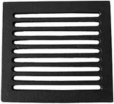 Cast iron grid for fireplace and wood stove and pellet size 23.5 x 23.5 cm for ash and aeration