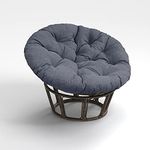 BOSSIMA Papasan Chair Cushion Ground Cushions 44 inches Charcoal Grey