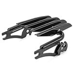 Mofun Gloss Black Luggage Rack Stealth Style Detachable Compatible with Harley Touring Road King Electra Glide Road Glide Street Glide 2009-2024