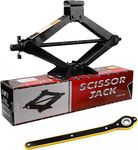 TARDY Jack Scissor Jack All Car jack Scissor Lift Automotive Exterior Parts Car Scissor Jack for All Car scissor Jack hatchback & Sedan (1 5 ton)