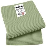 Now Designs Sage Ripple Dishtowels Set of 2 Kitchen Towel, 2