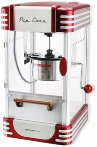 Emerio Popcornmaschine POM-120650, antihaftbeschichteter Behälter auch für süßes oder salziges Popcorn geeignet, 360 Watt, groß