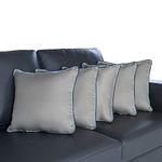 Wakefit Cushion | 3 Month Warranty | Cushions for Sofa, Cushion Pillow, Sofa Cushions, Cushions, Cushion 16 inch x 16 inch, Diwali Gifts, Hollow Fiber Cushion Set of 5 (Colour - Grey)