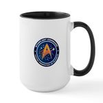 CafePress Star Trek Federation of Planets Patch Large Mug 15 oz (444 ml) Ceramic Coffee Mug