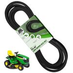 TonGass 48" Lawn Mower Deck Belt Compatible with John Deere Lawn Mower Replaces Part Number GX21833 GX20571 Deck Drive Belt for Heavy-Duty Use for D140 D150 D160 L120 L145 L155 LA130 Z255 Z355