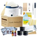 LINGQIAN Soy Wax for Candle Making,Wax Melting Kit for Adult Beginner,Make Your Own Candles