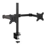 Amazon Basics Adjustable Dual Computer Monitor Arm Mount, Holds up to 32" Monitors