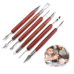 Xumann 6pc Clay Modelling Tools, Clay Sculpting Tools, Carving Pottery Tools