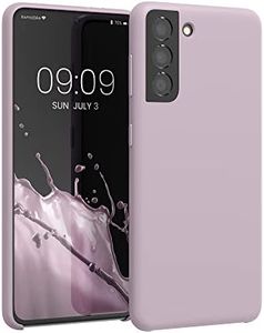 kwmobile Case Compatible with Samsung Galaxy S21 Case - TPU Silicone Phone Cover with Soft Finish - Nude Lilac