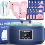 La Metlcion Parafin Wax Machine With Peach Wax Refills 8 Packs, Paraffin Wax Machine For Hand And Feet Paraffin Wax Bath 4L Moisturizing and Hydrating Keep Warm Feet And Hand Wax Machine For Arthritis