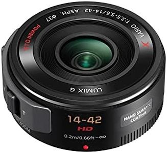 Panasonic LUMIX G Series 14-42mm F3.5-5.6 Micro Four Thirds X Vario Power Zoom Lens with Power O.I.S and Nano Surface Coating (H-PS14042E-K)