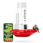Netvue by Birdfy Hummingbird Feeder with Dual-Camera, Bird Watching from Front & Side: Auto-Identify, Record, Alert Bird Visit, Hummingbird Feeders Outdoor Hanging, Birdfy Hum Feeder Duo (Lifetime AI)