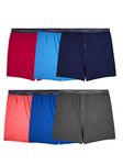 Fruit of the Loom Men's Tag-Free Boxer Shorts (Knit & Woven), Big Man - 6 Pack - Assorted Colors, 3X-Large, Big Man Boxer Shorts