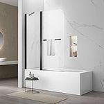 Sunrosa Pivot Tub Shower Door 48"×5