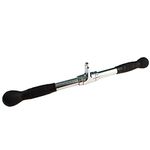 Strength-Enhancing Wide Grip LAT Pull Down Bar, Curl Pulldown Attachment - Gym Equipment with Rubber Handles for Comfortable Strength Workouts, Ideal Lat Bar Cable Machine Attachment(20 Inch)