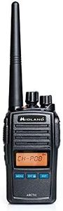 Midland Arctic, Émetteur-Récepteur Marin VHF, avec Microphone, 57 Canaux de Mémoire Personnalisables, Dispositif de Silencieux Numérique (Squelch) à 10 Niveaux, Écran LCD, Batterie Lithium, IP67