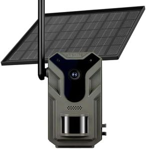 Hwishare 4G LTE Solar Trail Camera – No-Glow Night Vision, Live Feed & Two-Way Audio for Wildlife Monitoring