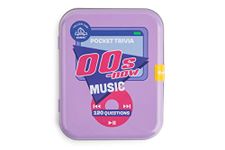 Music Trivial Pursuit Game - 00's Fun & Challenging Card Game Set 60 Cards with 120 Questions - Easy to Play Pocket Trivia Games for Adults Teenagers