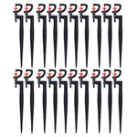 20Pcs Micro Sprinkler Heads, Garden Irrigation Fittings Adjustable Full Micro Spray Drip Emitters Watering Sprinklers Watering Nozzle Garden Water Irrigation System Sprayers