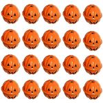 AOVNA Halloween Mini Bells 3cm Orange Pumpkin Bells Halloween Decoration Props Pumpkin Pendant For Hanging Tree Door Gift Decor (20)