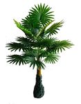 SOFIX Plastic Artificial Palm Tree Plant Real Touch Plant For Home Decor-100 Cm,Green