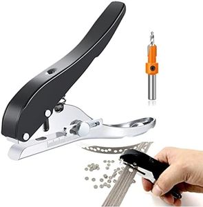 Single Hole Punch 5/16 inch-8mm Heavy Duty Hole Puncher Paper Punch Portable Hand Held Long Hole Punch for Paper Cards Plastic Cardboard