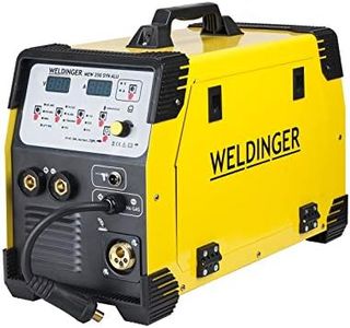 WELDINGER synergischer Schweißinverter MEW 250 SYN Alu MIG-Aluminiumschweißen (250 A MIG/MAG WIG Elektrode MMA) 5 Jahre Garantie