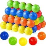 50 Pack Foam Golf Practice Balls Bulk, Foam Golf Balls for Golf Practice, Realistic Feel and Limited Flight Training Balls for Indoor or Outdoor, Soft Ball for Golf Party Supplies