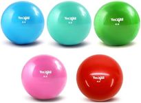 Yes4All Toning Ball, Medicine Balls for Exercise, Soft Medicine Ball for Pilates, Yoga and Fitness, Perfect for Balance, Flexibility - Set of 6