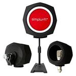 SIMPLURFI Recording Booth-Microphone Isolation Ball 2-in-1- Portable Audio Shield Pop Filter for Home Studio Vocal Acoustic Sound Proof -Complete with Microphone Stand