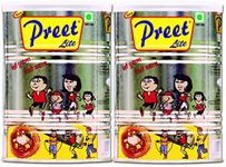 Preet Lite Cooking Medium 1 Litre Tin Combo Pack of 2 Pcs