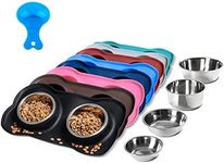 Hubulk Pet Dog Bowls 2 Stainless St