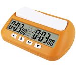 Smallterm Chess Clock, Digital Chess Timer & Game Timer, Multipurpose Portable Professional Clock Yellow