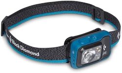 BLACK DIAMOND Spot Headlamp | 350/400 Lumens Brightness | Dimmable & Waterproof | Rechargeable or 3X AAA Batteries | Hiking (Azul, 400 (AAA Powered))