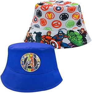 Marvel Legends Avengers Bucket Hat, Reversible Kids Bucket Hat, Toddler Boy Summertime Beach Hat with Favorite Superheroes