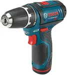 BOSCH PS31-2A 12V Max 3/8 Inch Drill/Driver Kit with (2) 2 Ah Batteries and Charger, Variable Speed