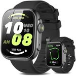 Smart Watch [GPS, Alexa Built-in], 24/7 Heart Rate Monitor with HRV, SpO2/Stress/Sleep Tracker, Bluetooth Call, 3ATM Waterproof, 12-Day Battery, 100+ Sport Modes Fitness Tracker Watches for Men Women