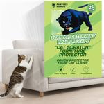 Panther Armor 25-Pack Mega Pack Anti Cat Scratch Deterrent & Training Tape - Protect Couch from Pets - Furniture Protectors - Sticky Tapes