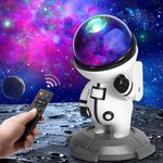 Astronaut Galaxy Projector, Star Projector, Space Night Light Projector for Kids & Adults, with Timer, USB Rechargeable Ceiling Galaxy Light Projector for Bedroom Decor, Birthdays Christmas Gifts