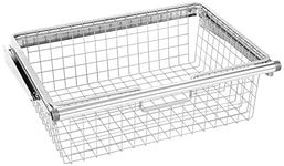 Rubbermaid 3J05 Configurations Sliding Wire Basket, Titanium(FG3J0501TITNM)