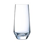 Chef & Sommelier Lima HiBall Glasses 450 ml/16 oz (Pack of 6), Clear, Size: 160(H) x 77(Dia) mm, Highball Cocktail Juice Water Tall Drinking Tumblers, Model: L2356, CP855